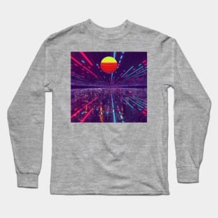 Golden Neon Sunrise Long Sleeve T-Shirt